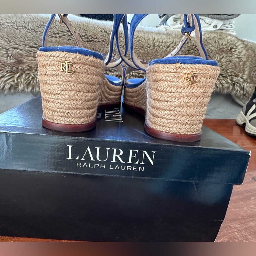 Lauren Ralph Lauren Kidsuede Espadrille Wedge - Picture 4 of 4